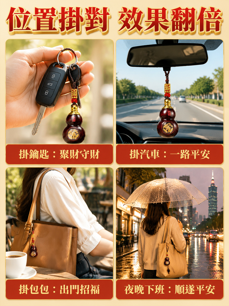財庫葫蘆五路八方來財掛件