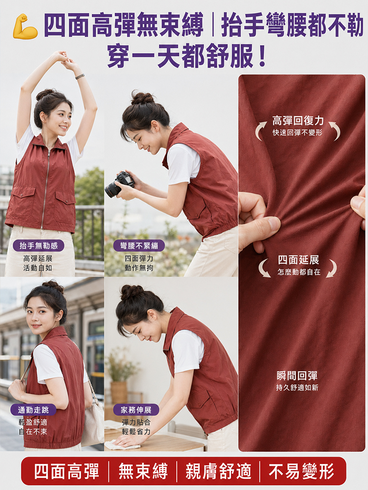 春夏款休閒大尺碼寬鬆外穿防曬背心馬夾
