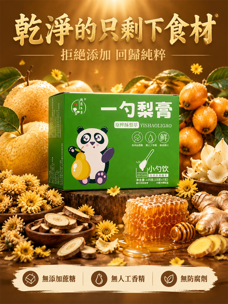 純手工熬製秋梨枇杷膏