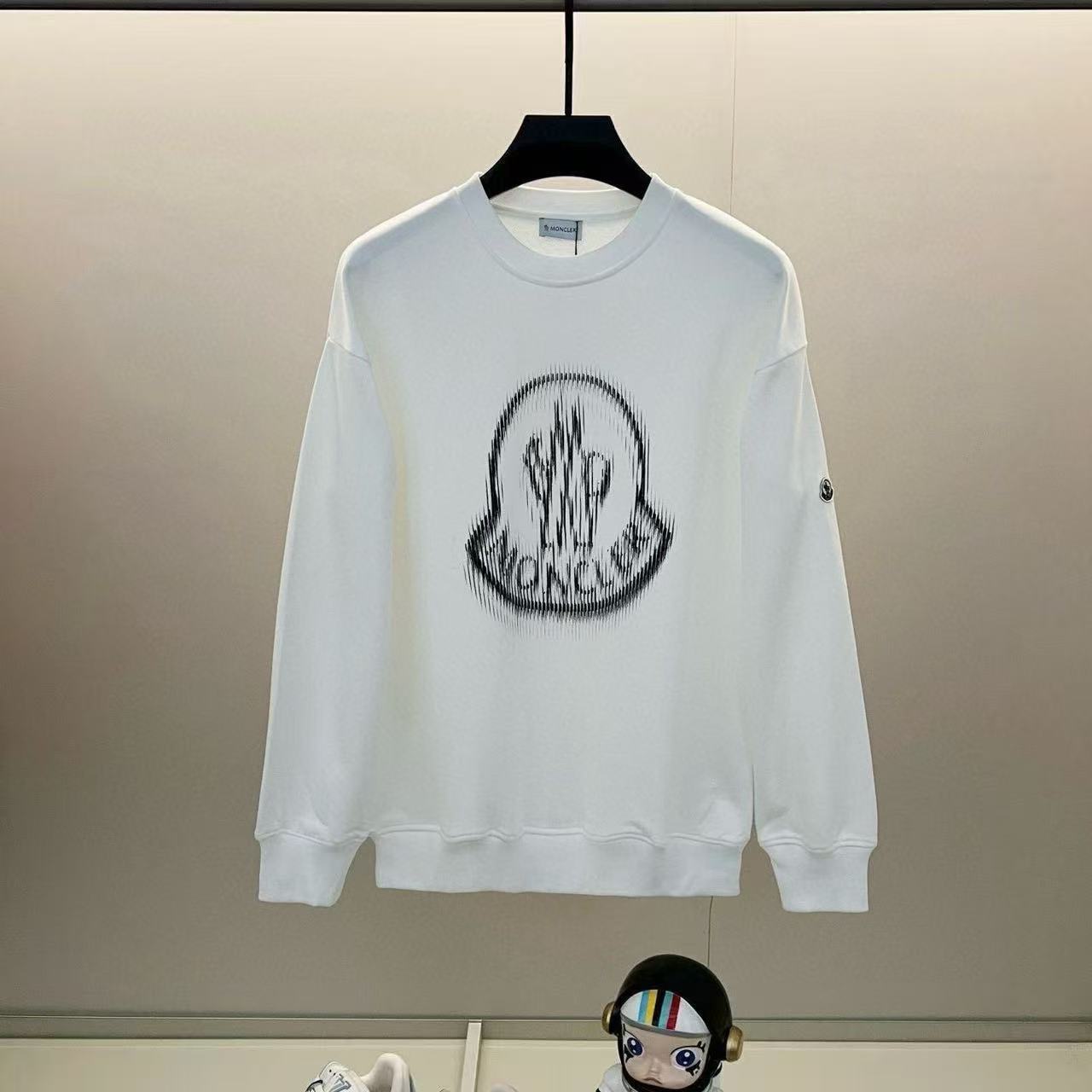 【S-3XL】新作秋冬ルーズフィットカジュアルレタークルーネックスウェットシャツ（プリント入り）、長袖、ユニセックス