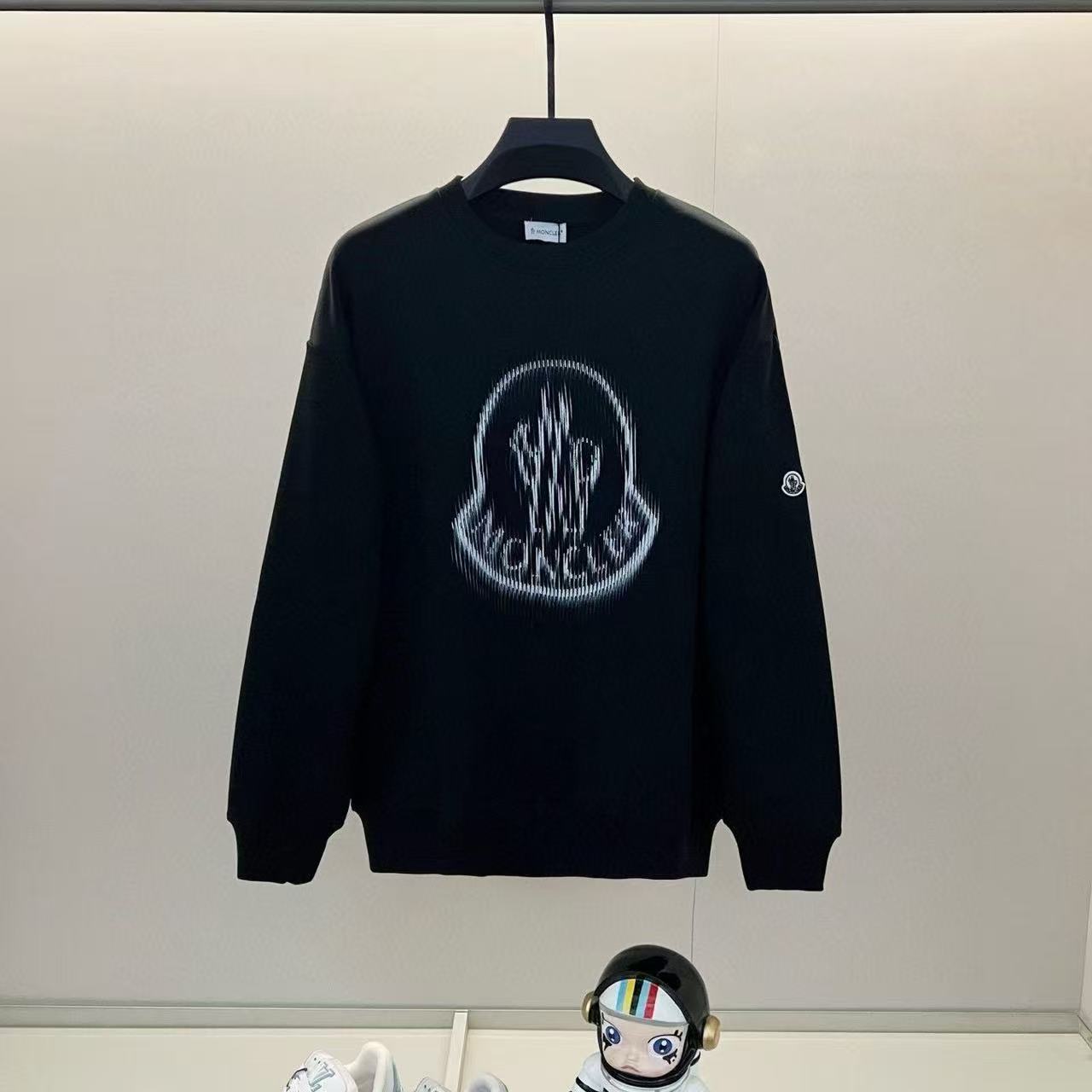 【S-3XL】新作秋冬ルーズフィットカジュアルレタークルーネックスウェットシャツ（プリント入り）、長袖、ユニセックス