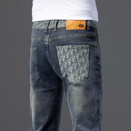 『XS-3XL』高品質 春秋 ウォッシュ加工 万能 伸縮性 メンズデニムパンツ