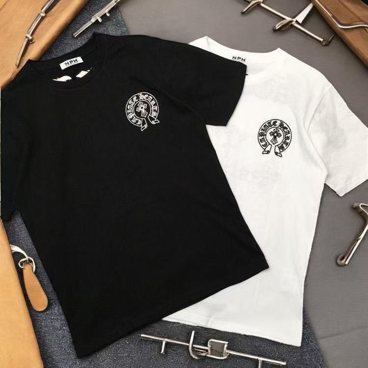 『M-4XL』アメリカンレトロ刺繍入り半袖Tシャツ男女兼用