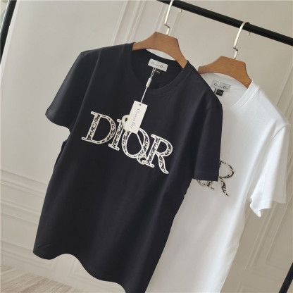 【S-5XL】新作 刺繍ブローチピン ピュアコットン クルーネックTシャツ ユニセックス カジュアル ルーズフィット プラスサイズ 半袖