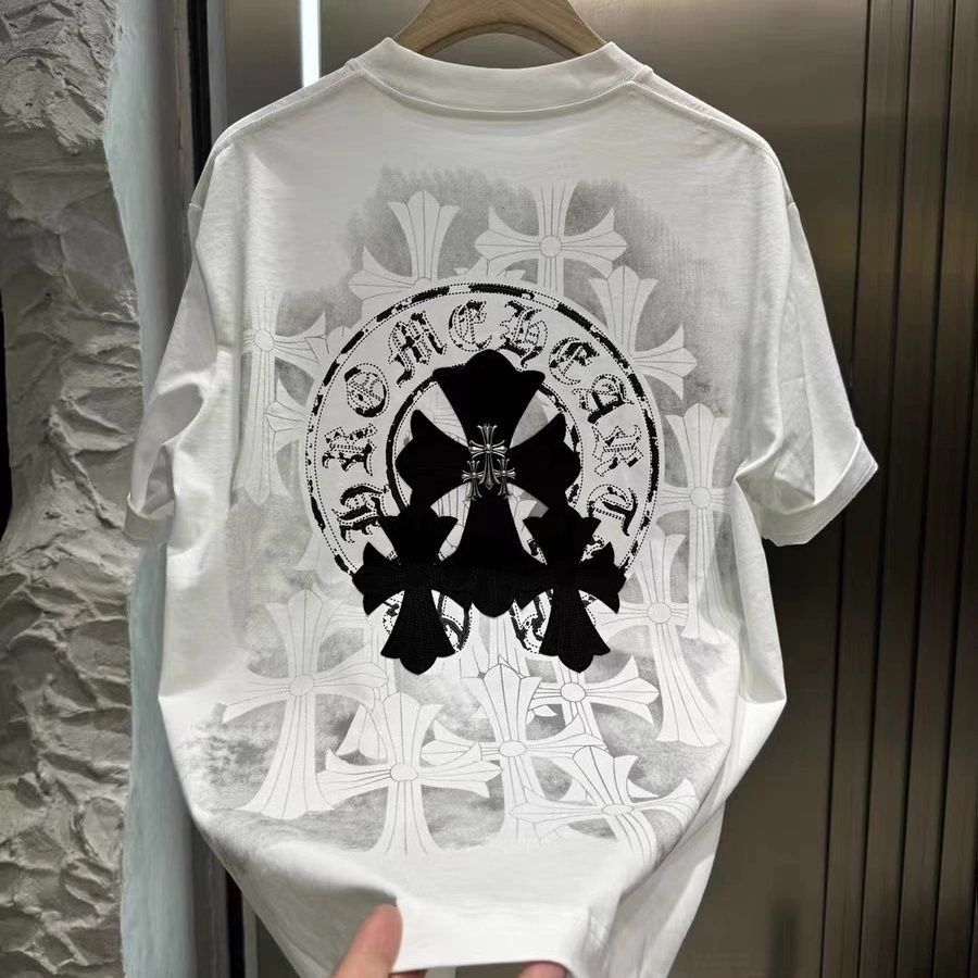 『S-XL』男女兼用の、夏にぴったりのプリント柄半袖Tシャツ