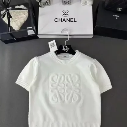 [Copy]『S-XL』優しい雰囲気 ふわふわ 快適 スタイリッシュエレガント 半袖ニットＴシャツ