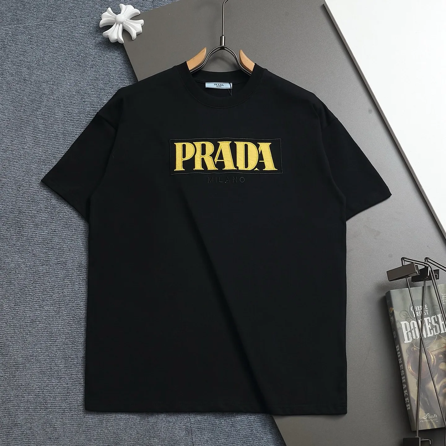 『XS-L』刺繍入り ゆったり 通勤にぴったりリラックスフィット 半袖 Tシャツ