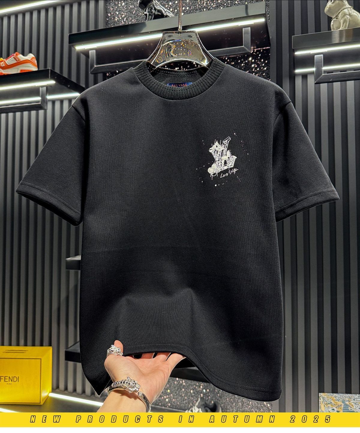 『M-3XL』新入荷メンズ 夏物 刺繍入りストリートスタイル 半袖Tシャツ