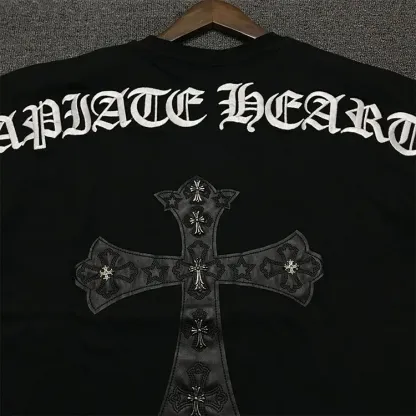 『M-4XL』アメリカンレトロ刺繍入り半袖Tシャツ男女兼用