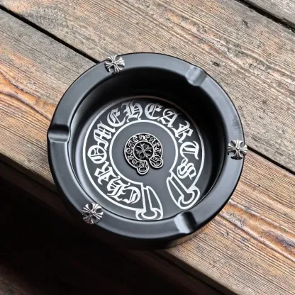 トレンディなレトロなステンレス製灰皿、大型、パーソナライズされた灰皿