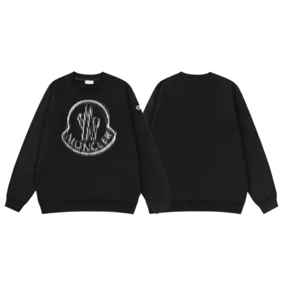 【S-3XL】新作秋冬ルーズフィットカジュアルレタークルーネックスウェットシャツ（プリント入り）、長袖、ユニセックス