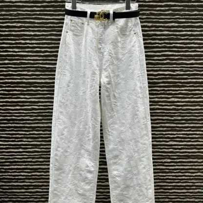 『S-XL』着心地良い 今季も大流行 モード ジャカード デニム パンツ