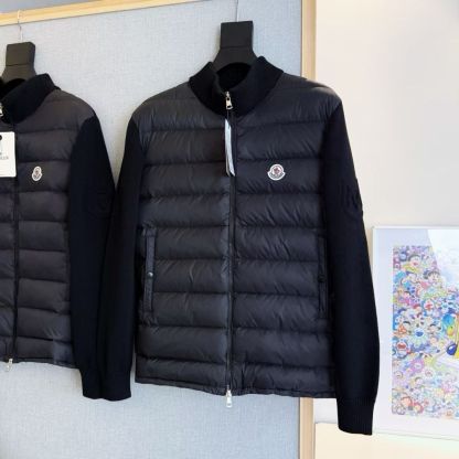 『L-5XL』新しいニットダウンジャケット、暖かい、スタンドカラー、ユニセックス、トレンディでカジュアル。