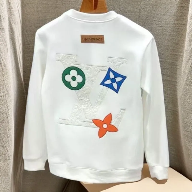 『L-5XL』人気上昇中シンプル 着心地良い ファッション クール 刺繍裏起毛トレーナー