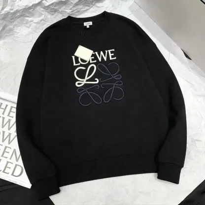 『M-5XL』人気爆発中 合わせやすい シンプル 無印 ラウンドネック 刺繍 ペアルック カップル トレーナー