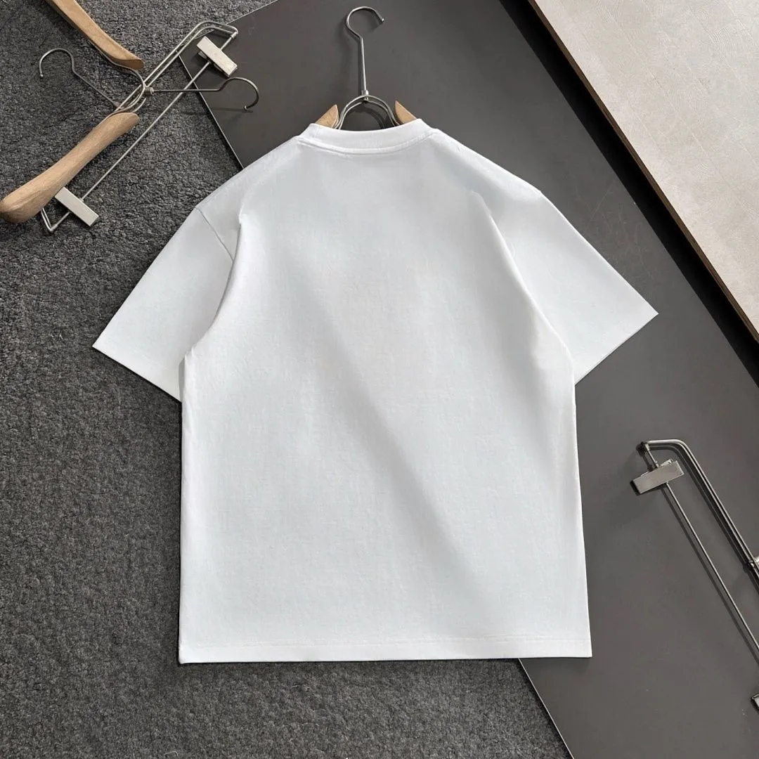 『M-3XL』新作 夏 刺繍 ユニセックス カジュアル ルーズ クルーネック 半袖 Tシャツ