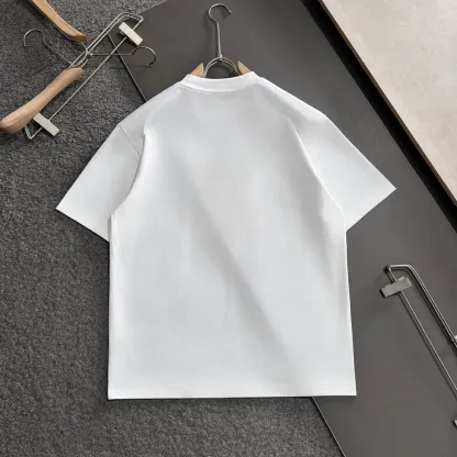 『M-3XL』新作 夏 刺繍 ユニセックス カジュアル ルーズ クルーネック 半袖 Tシャツ