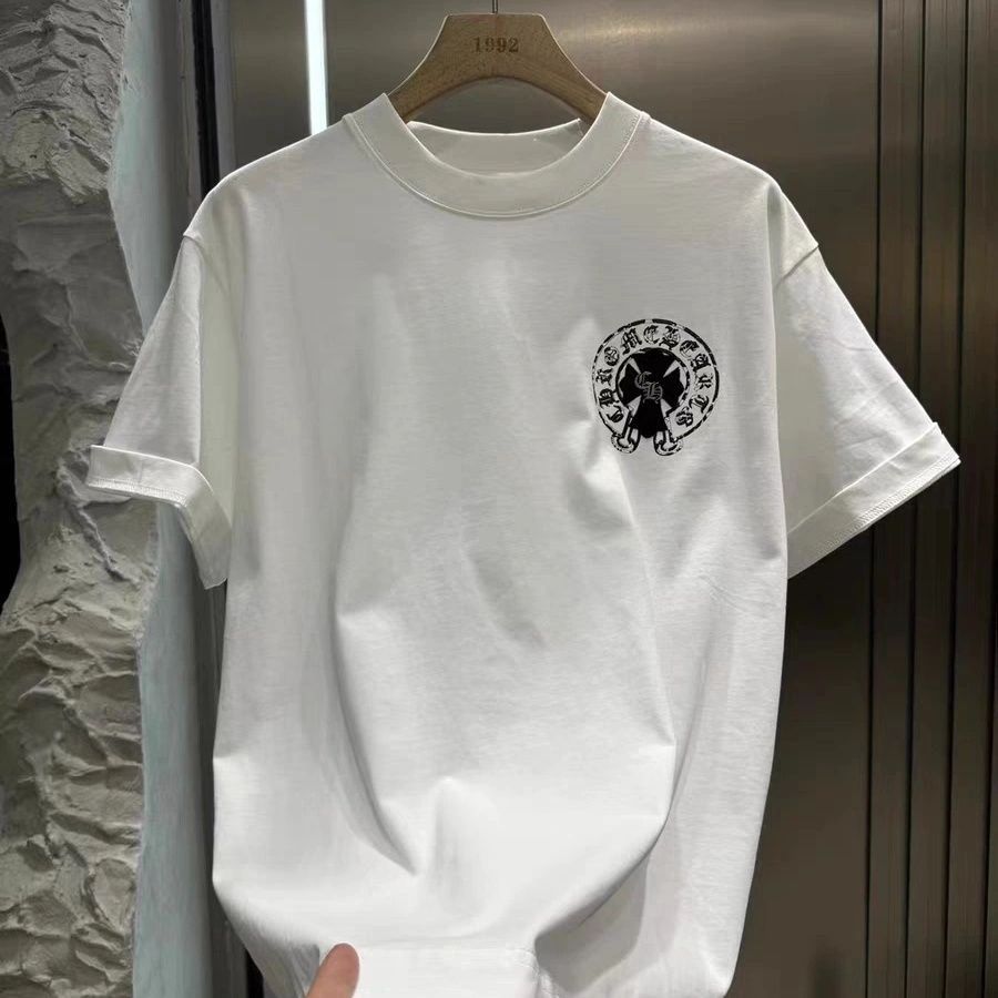 『S-XL』男女兼用の、夏にぴったりのプリント柄半袖Tシャツ