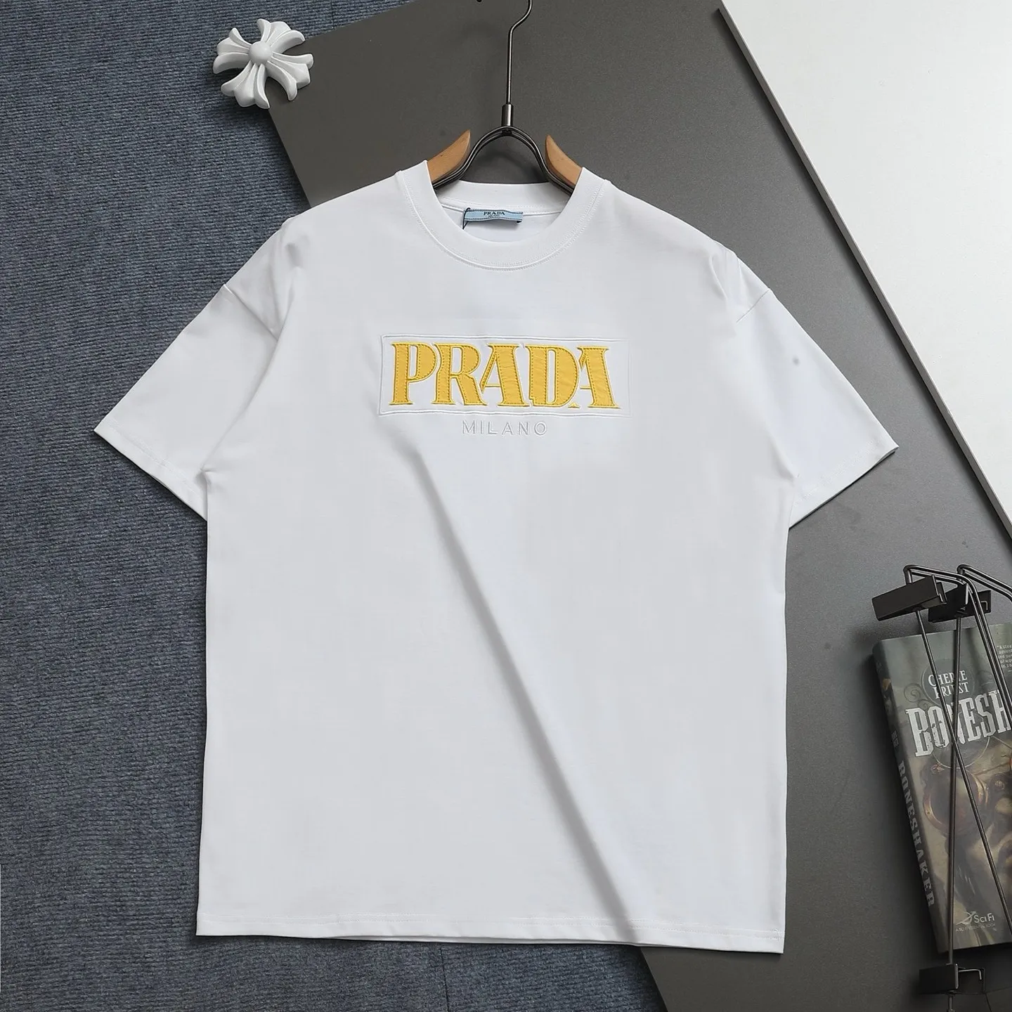 『XS-L』刺繍入り ゆったり 通勤にぴったりリラックスフィット 半袖 Tシャツ