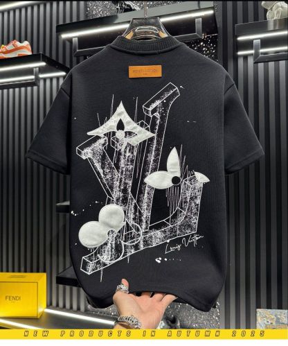 『M-3XL』新入荷メンズ 夏物 刺繍入りストリートスタイル 半袖Tシャツ