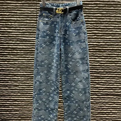 『S-XL』着心地良い 今季も大流行 モード ジャカード デニム パンツ