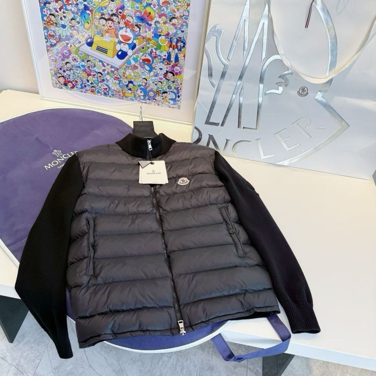 『L-5XL』新しいニットダウンジャケット、暖かい、スタンドカラー、ユニセックス、トレンディでカジュアル。