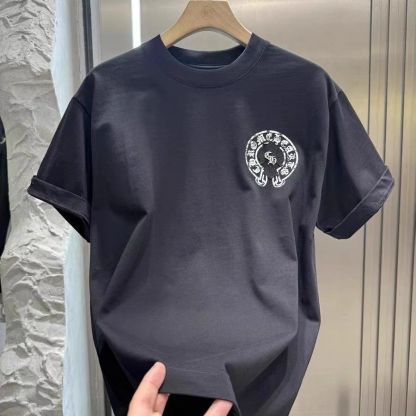 『S-XL』男女兼用の、夏にぴったりのプリント柄半袖Tシャツ