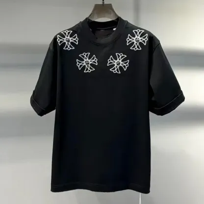 『M-3XL』大注目 大活躍 組み合わせやすい カジュアル 刺繍 半袖 Tシャツ