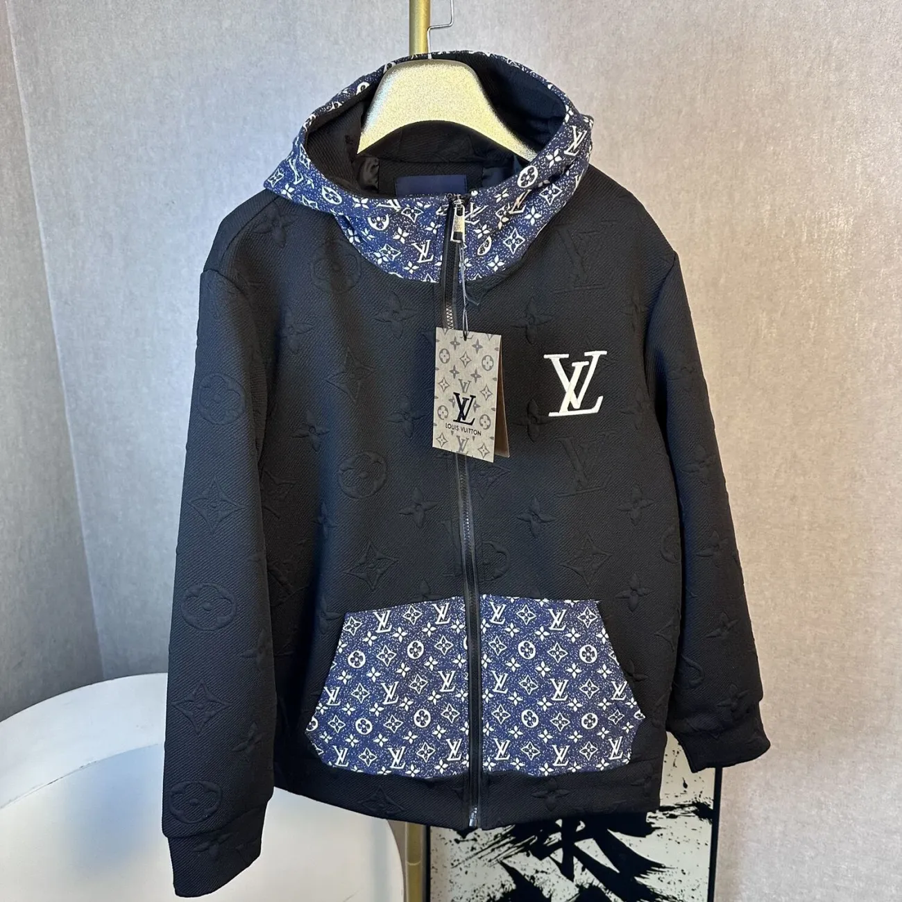 『L-4XL』カップルにぴったりの、男性向けのおしゃれなスリムフィットフード付きジャケット。