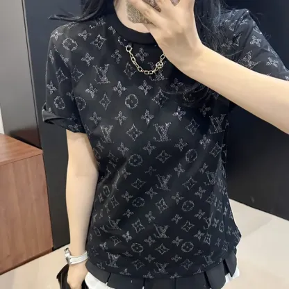 『S-L』大活躍 大人の定番 合わせやすい モード プリント チェーン 半袖 Ｔシャツ