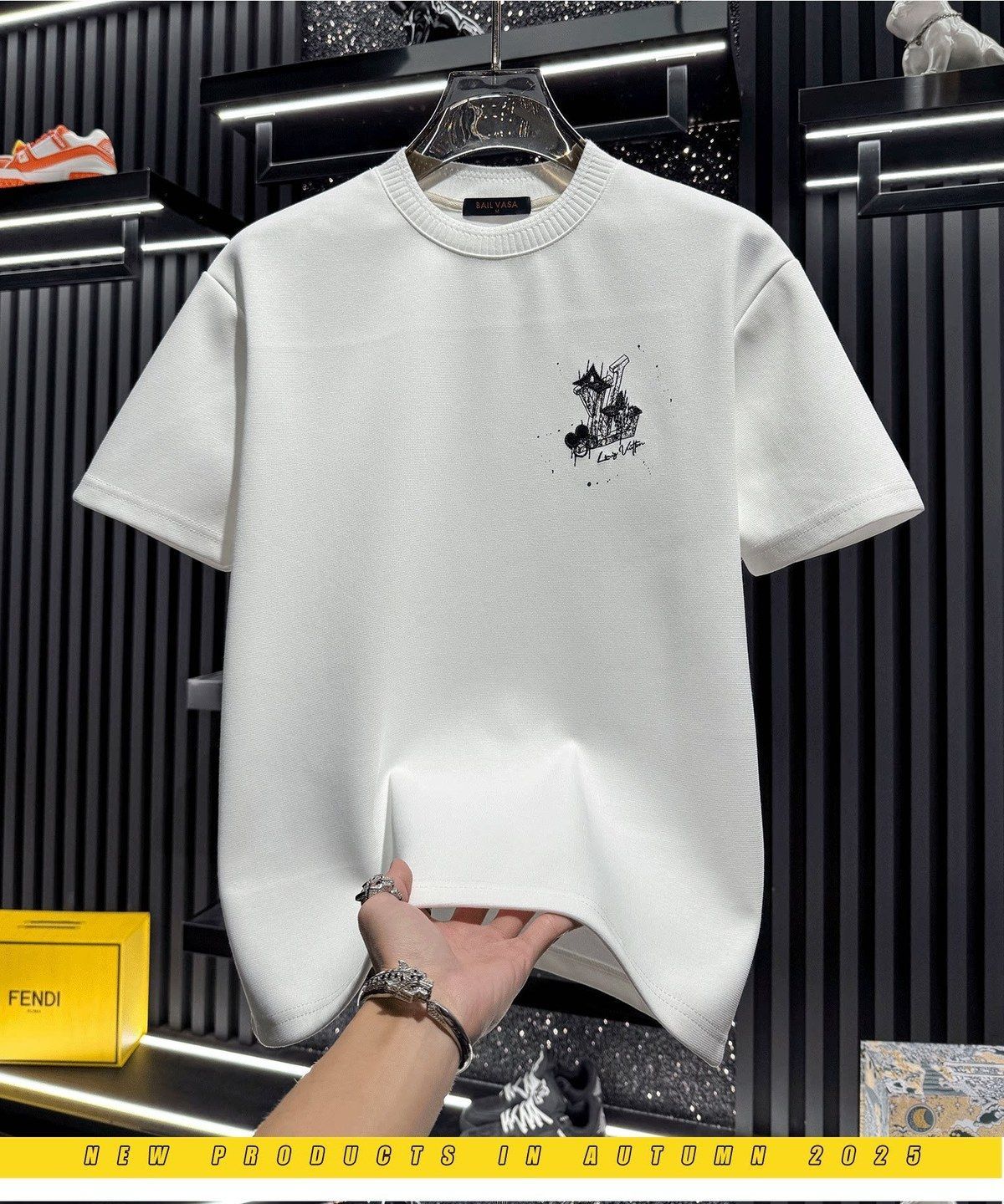 『M-3XL』新入荷メンズ 夏物 刺繍入りストリートスタイル 半袖Tシャツ