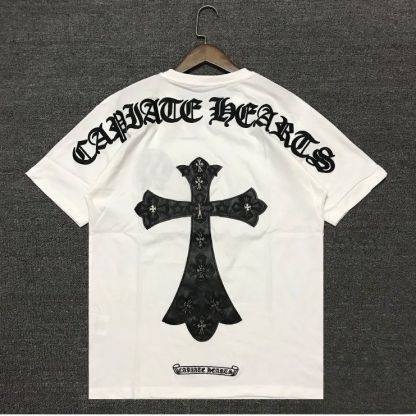 『M-4XL』アメリカンレトロ刺繍入り半袖Tシャツ男女兼用