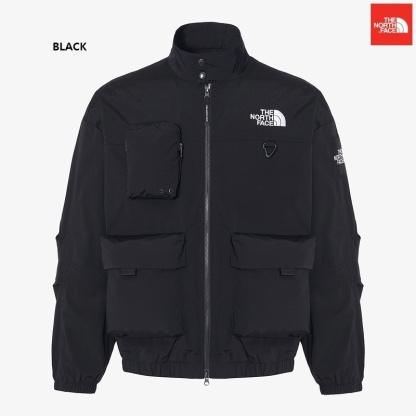 ザ・ノース・フェイスのニールトンジャケットは、ロゴ入りのハイカラーウィンドブレーカーで、カジュアルなストリートウェア風デザインが特徴です