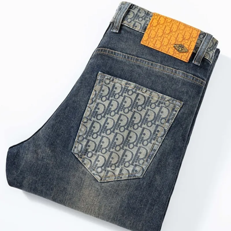 『XS-3XL』高品質 春秋 ウォッシュ加工 万能 伸縮性 メンズデニムパンツ