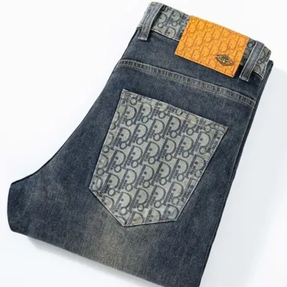 『XS-3XL』高品質 春秋 ウォッシュ加工 万能 伸縮性 メンズデニムパンツ