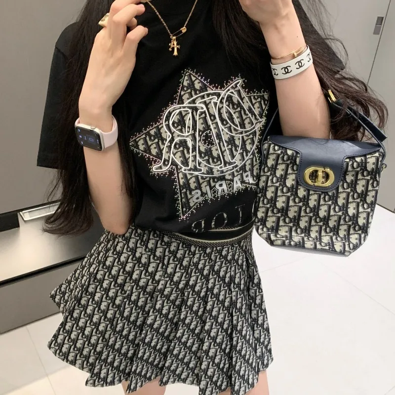 『S-L』大注目 高級感 美人度アップ フェミニン ジャカード アルファベット セットアップ