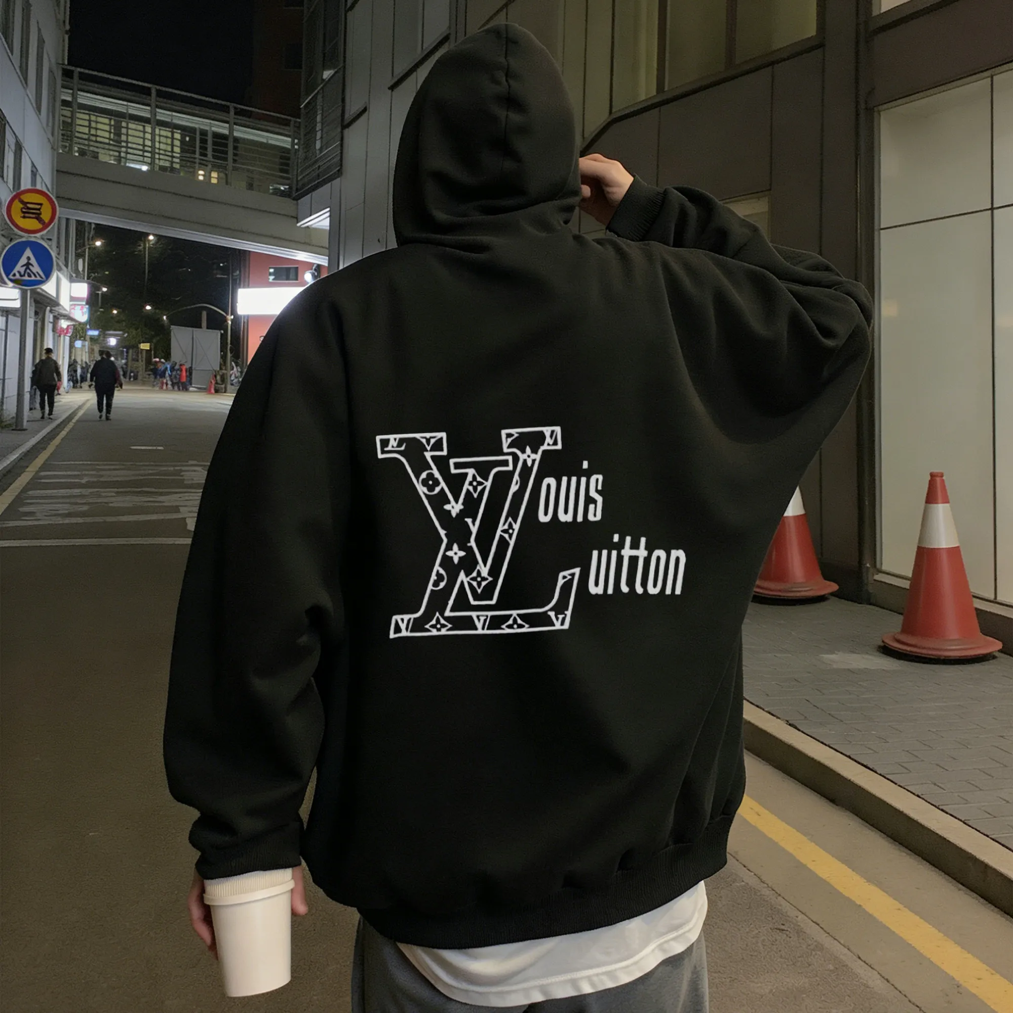 『S-5XL』絶対後悔しない 軽量＆快適！ ファッション オーバーサイズ プリント パーカー