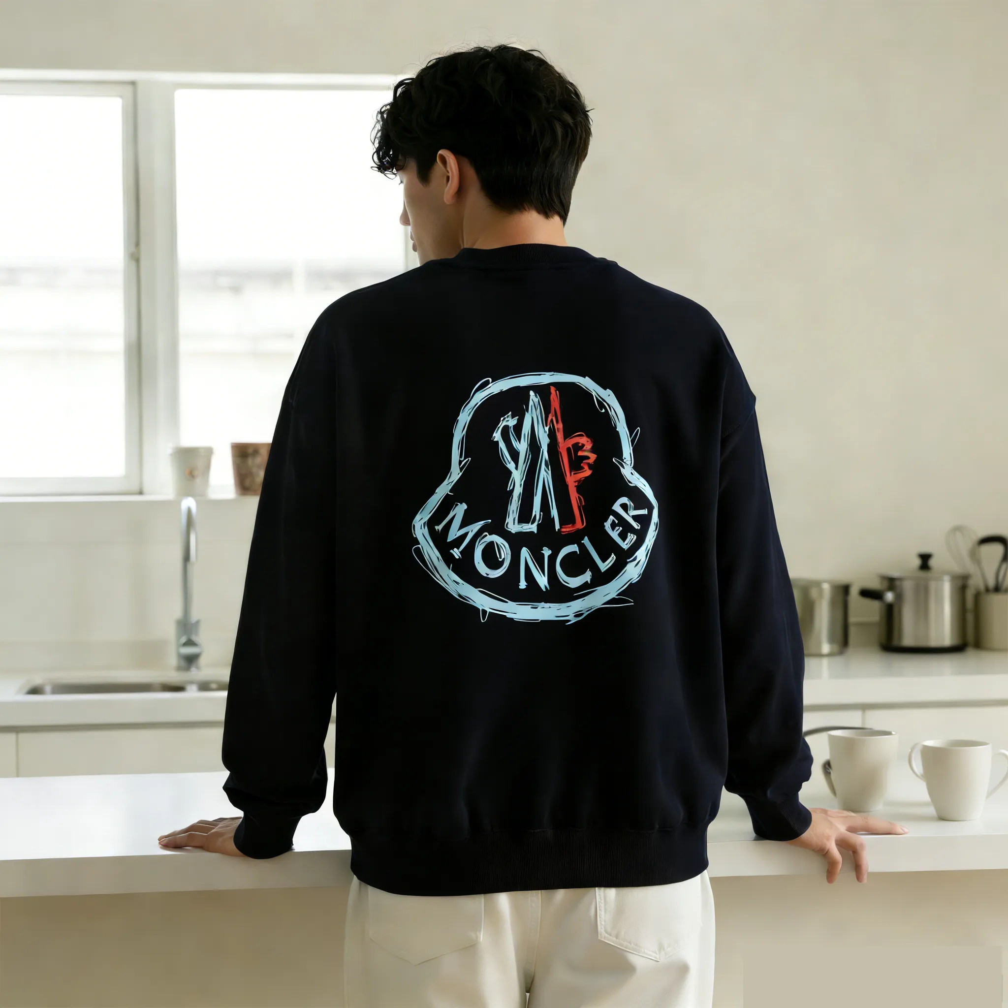 『S-2XL』おすすめ 質感のいい トレンド シンプル ゆったり プリント 春秋 メンズ トレーナー