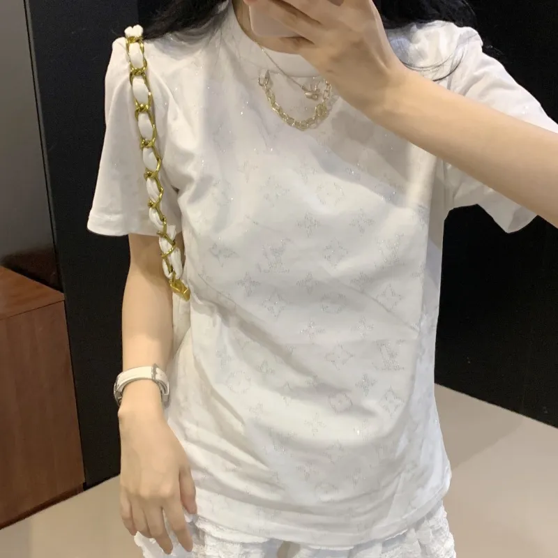 『S-L』大活躍 大人の定番 合わせやすい モード プリント チェーン 半袖 Ｔシャツ