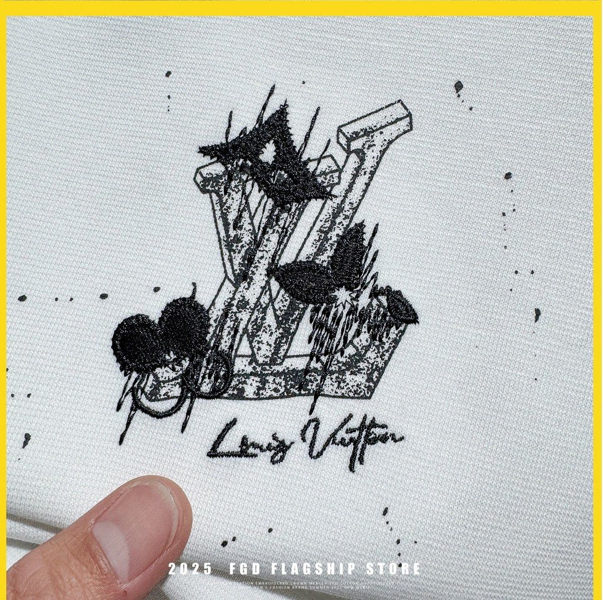 『M-3XL』新入荷メンズ 夏物 刺繍入りストリートスタイル 半袖Tシャツ