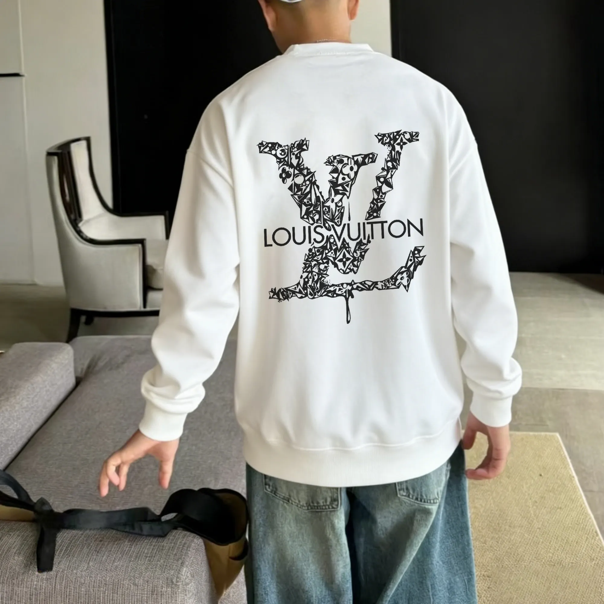 『S-5XL』大人の定番 合わせやすい ゆったり 春秋冬 プリント 快適 トレーナー