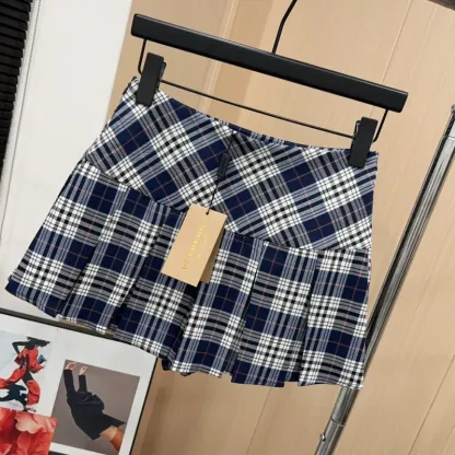 『S-XL』売れ切れ必至 着心地良い ガーリッシュ プリーツ チェック柄 スカート