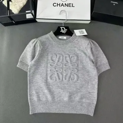 [Copy]『S-XL』優しい雰囲気 ふわふわ 快適 スタイリッシュエレガント 半袖ニットＴシャツ