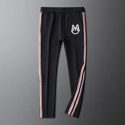 メンズ ライトラグジュアリー スポーツカジュアルパンツ 秋冬 スリムフィット ストレートレッグ スウェットパンツ