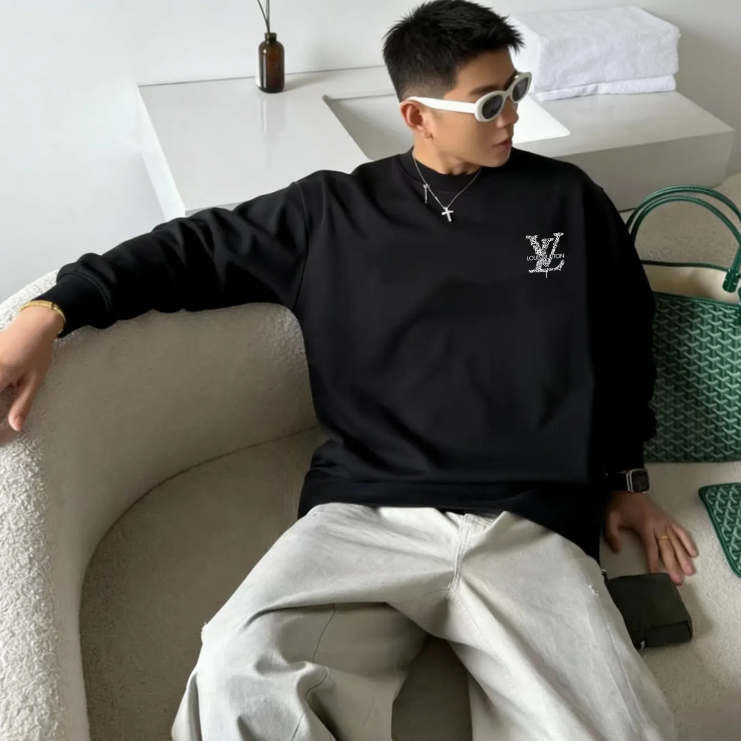 『S-5XL』大人の定番 合わせやすい ゆったり 春秋冬 プリント 快適 トレーナー