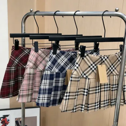 『S-XL』売れ切れ必至 着心地良い ガーリッシュ プリーツ チェック柄 スカート