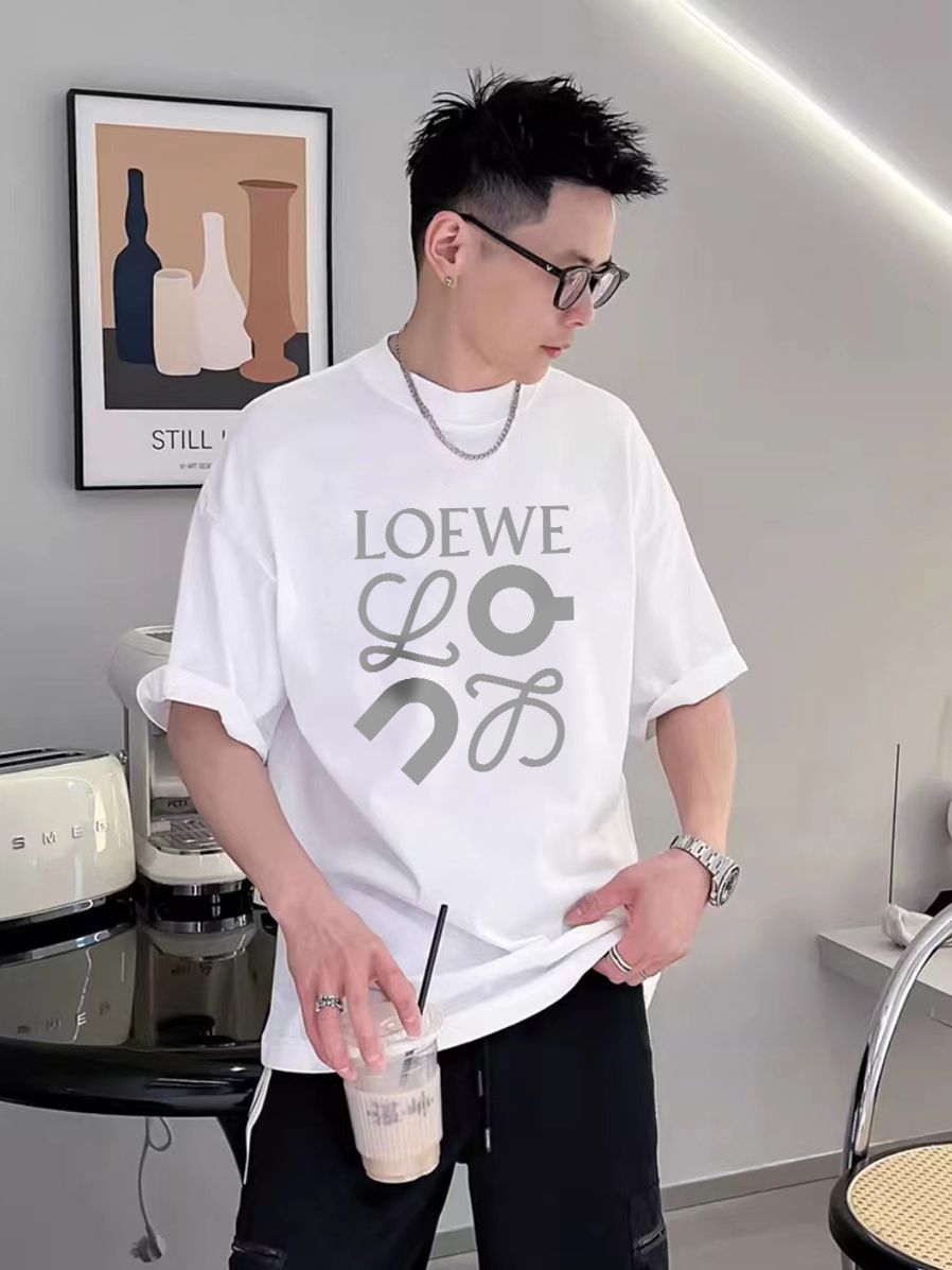 【S-2XL】トレンディなプリントの厚手の半袖ラウンドネックカジュアルルーズユニセックスカップルサマーTシャツトップス