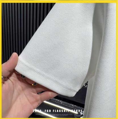 『M-3XL』新入荷メンズ 夏物 刺繍入りストリートスタイル 半袖Tシャツ