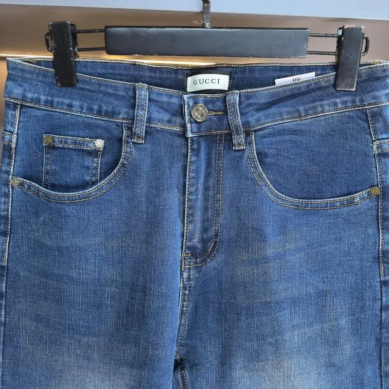 『S-2XL』人気上昇中トレンド シンプル 通気性 カジュアル デニムパンツ