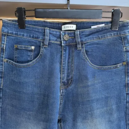 『S-2XL』人気上昇中トレンド シンプル 通気性 カジュアル デニムパンツ